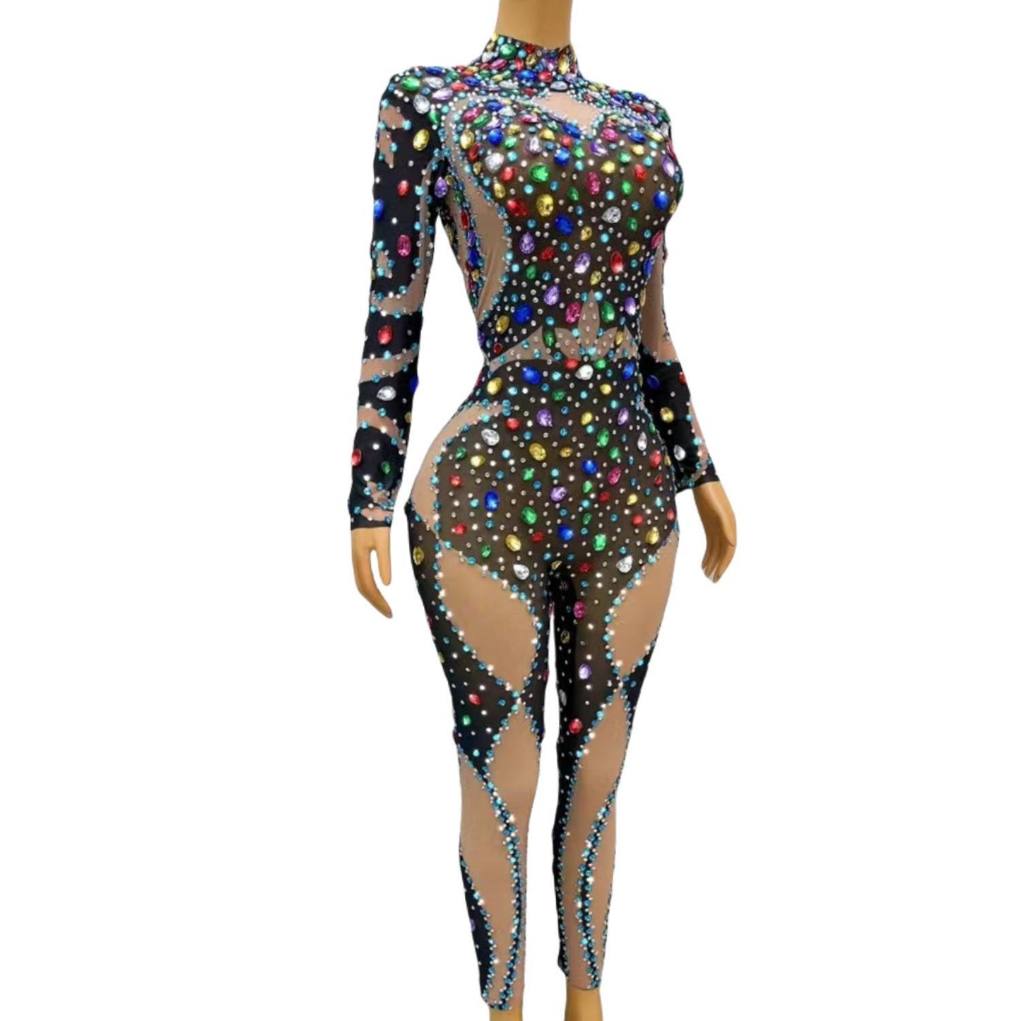 CELESINYI Qicaiyouyu Crystal Gem Jumpsuit