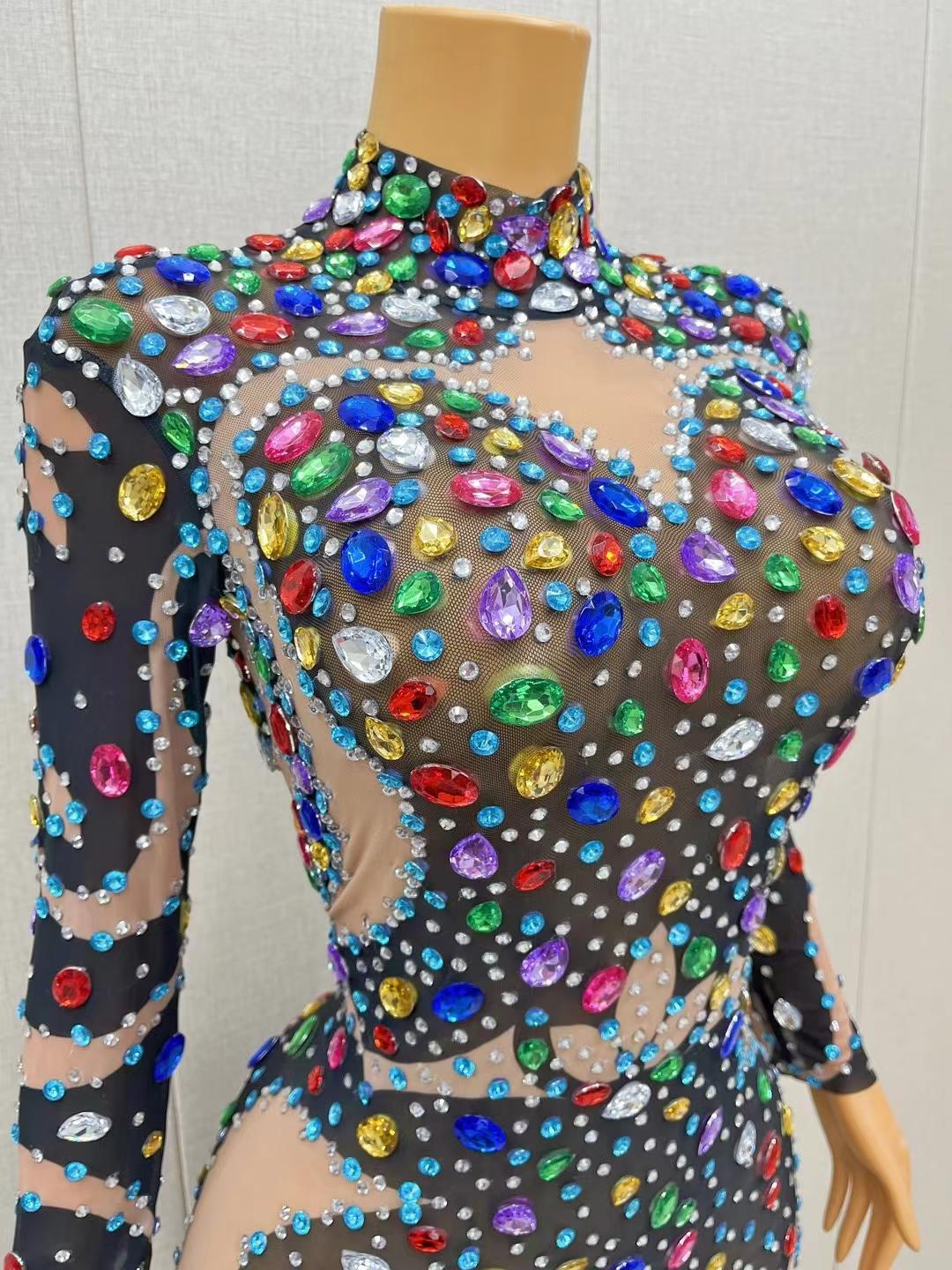 CELESINYI Qicaiyouyu Crystal Gem Jumpsuit