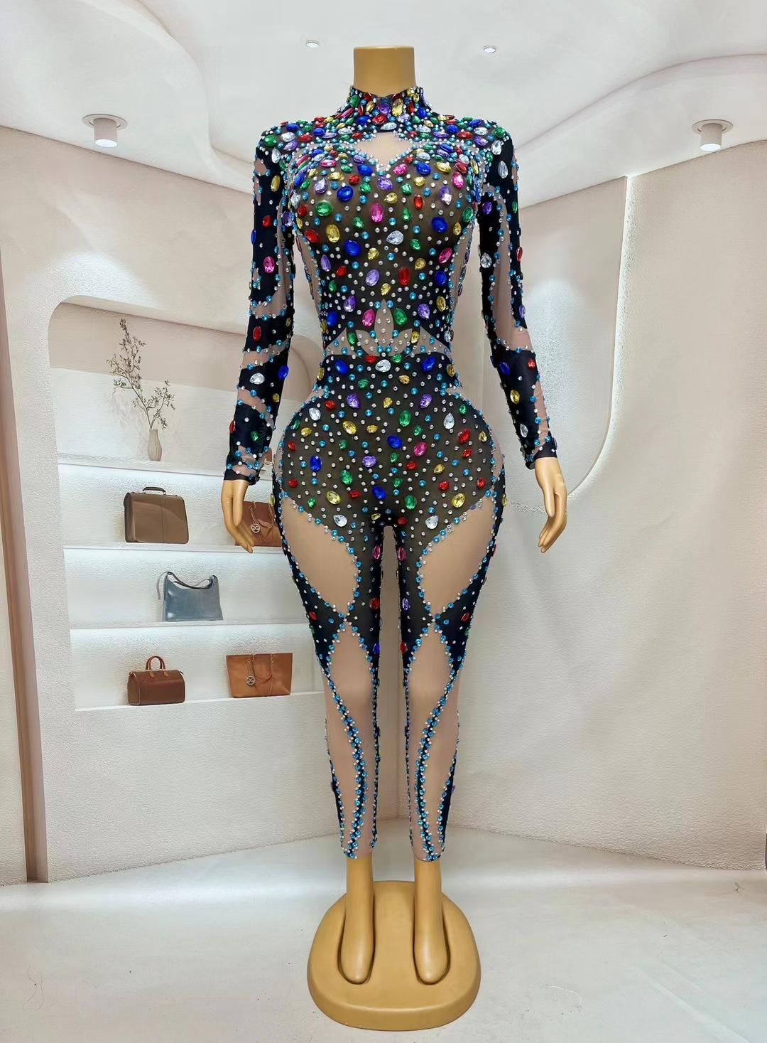 CELESINYI Qicaiyouyu Crystal Gem Jumpsuit