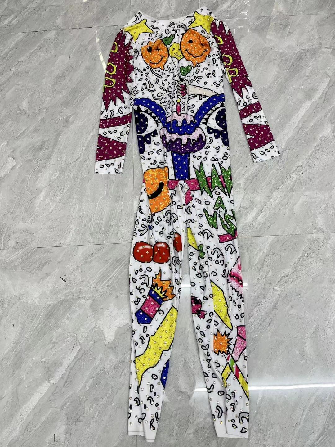 CELESINYI Qiqiu Crystal Pop Jumpsuit