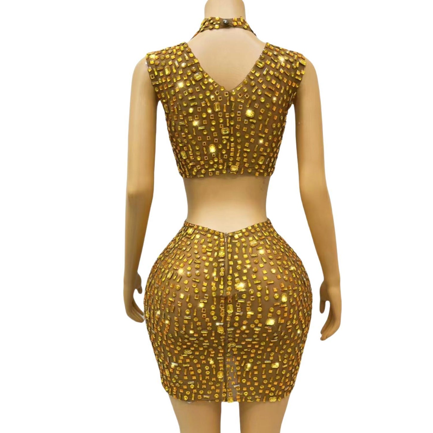 CELESINYI Jinbei Crystal Gold Set