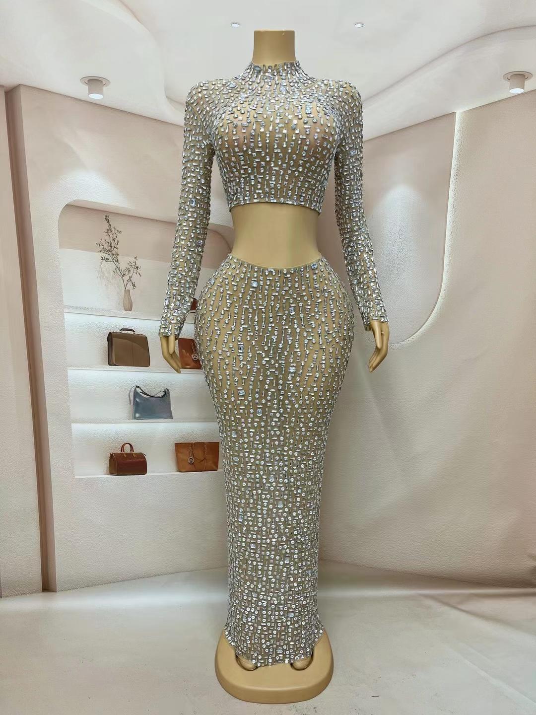 CELESINYI Yinbei Crystal Long Sleeve Set
