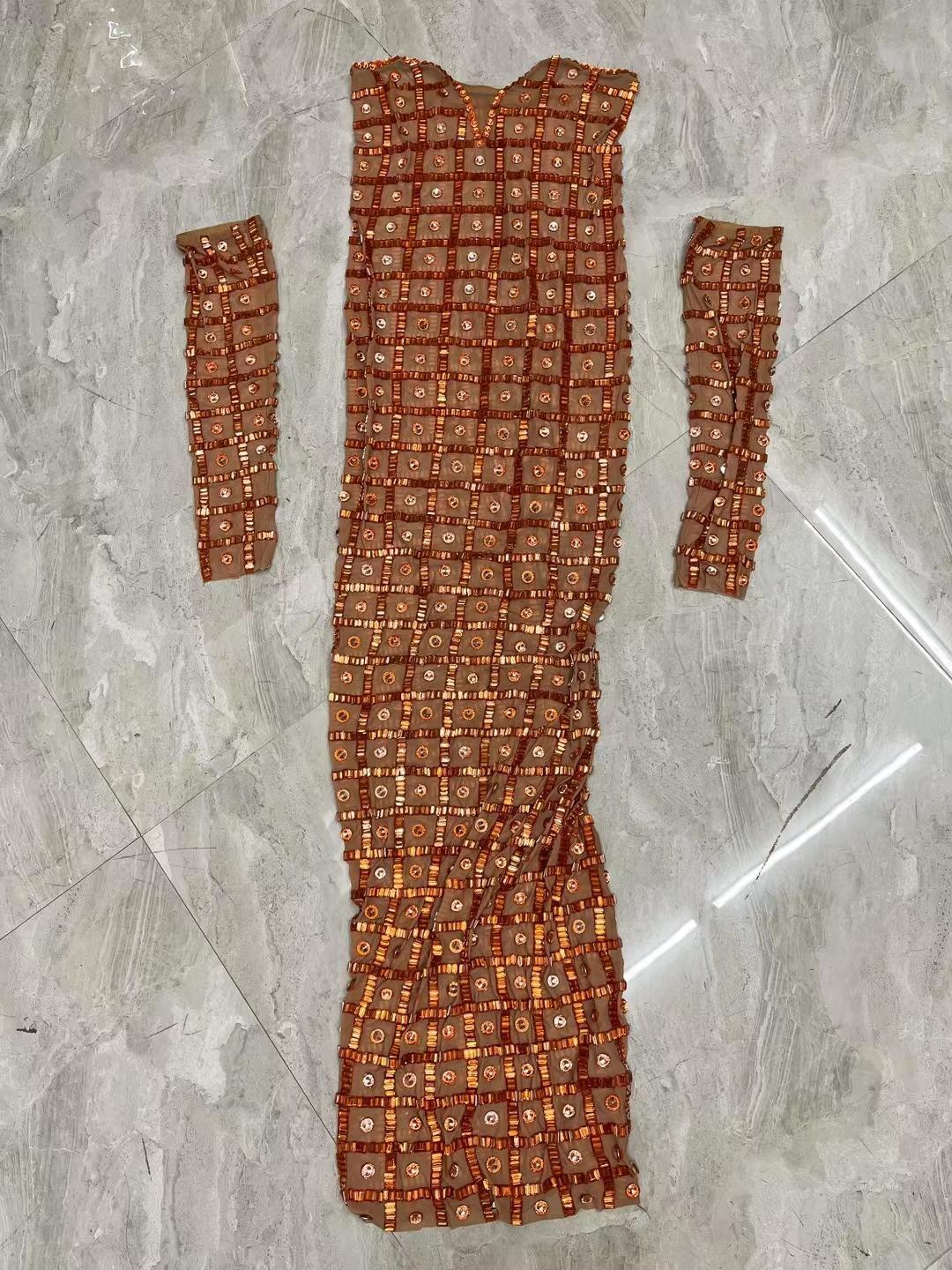 CELESINYI Xingdiandian Crystal Dot Mini Dress