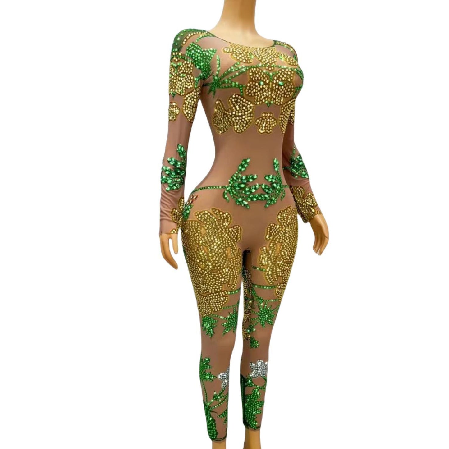 CELESINYI Dujuan Crystal Flower Gown