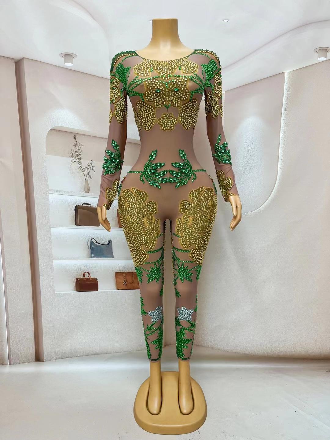 CELESINYI Dujuan Crystal Flower Gown