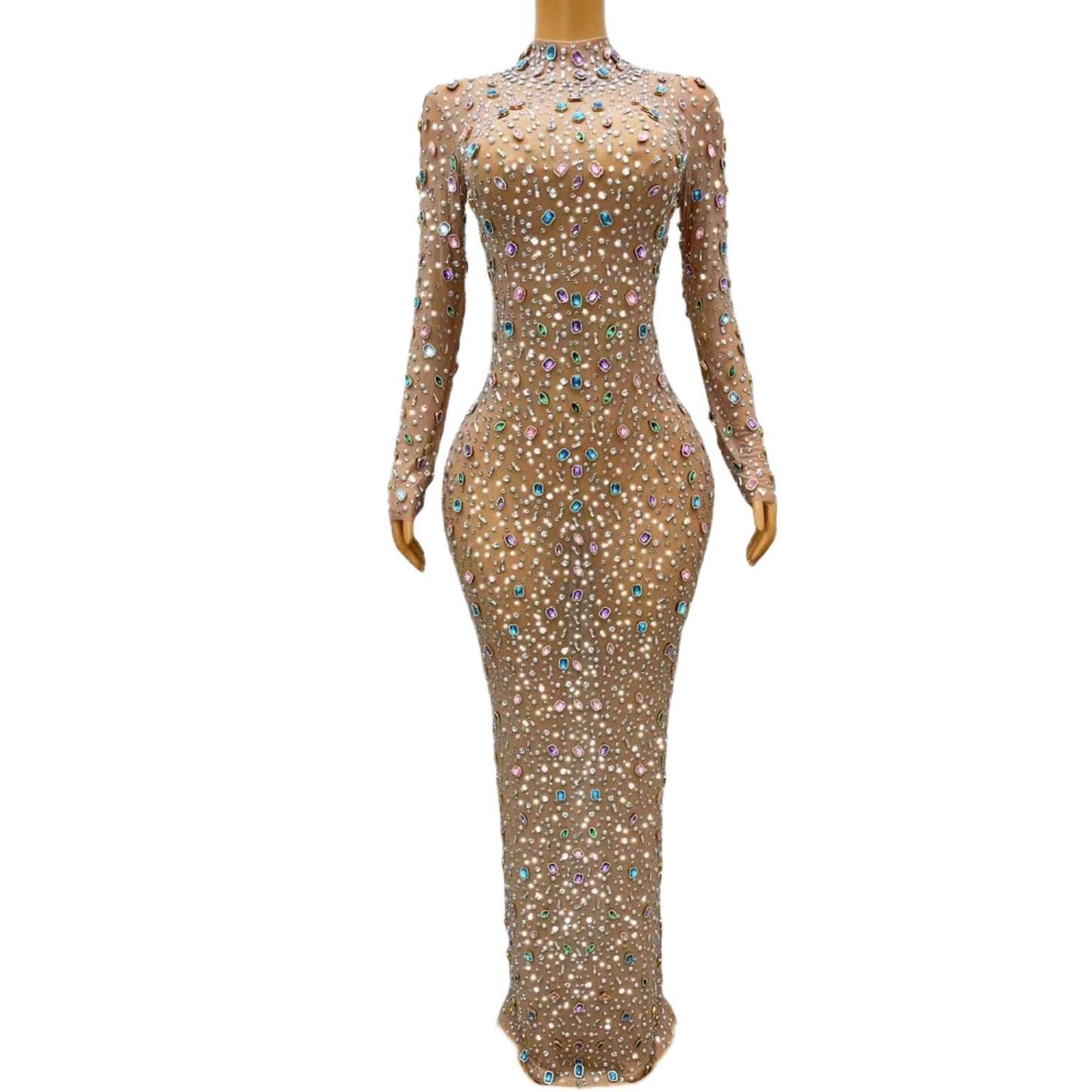 CELESINYI Tangguo Crystal Candy Bodysuit