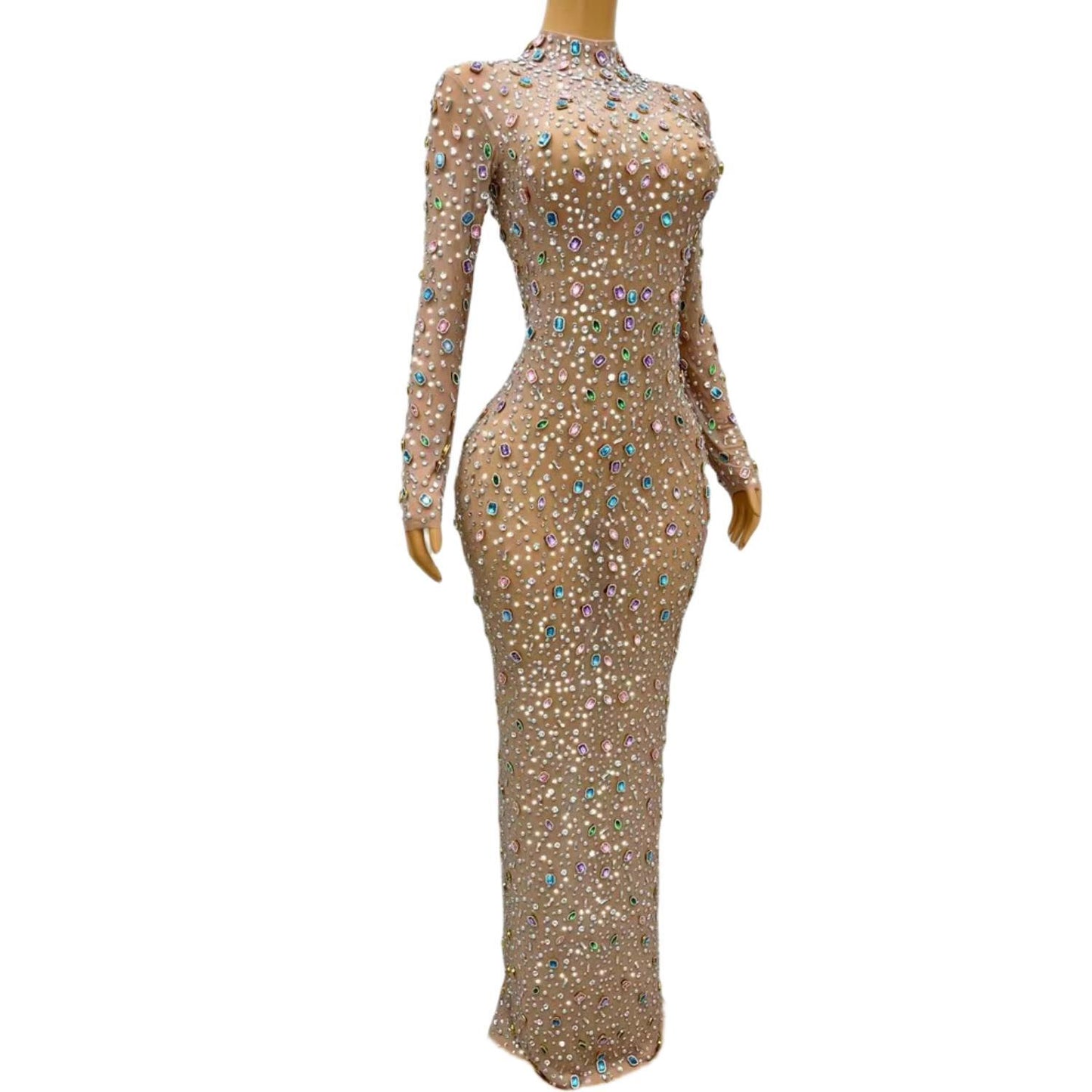 CELESINYI Tangguo Crystal Candy Bodysuit