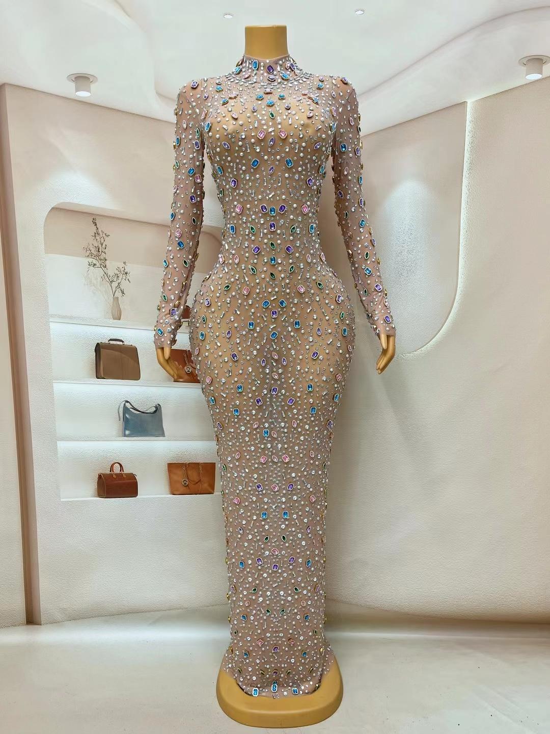 CELESINYI Tangguo Crystal Candy Bodysuit