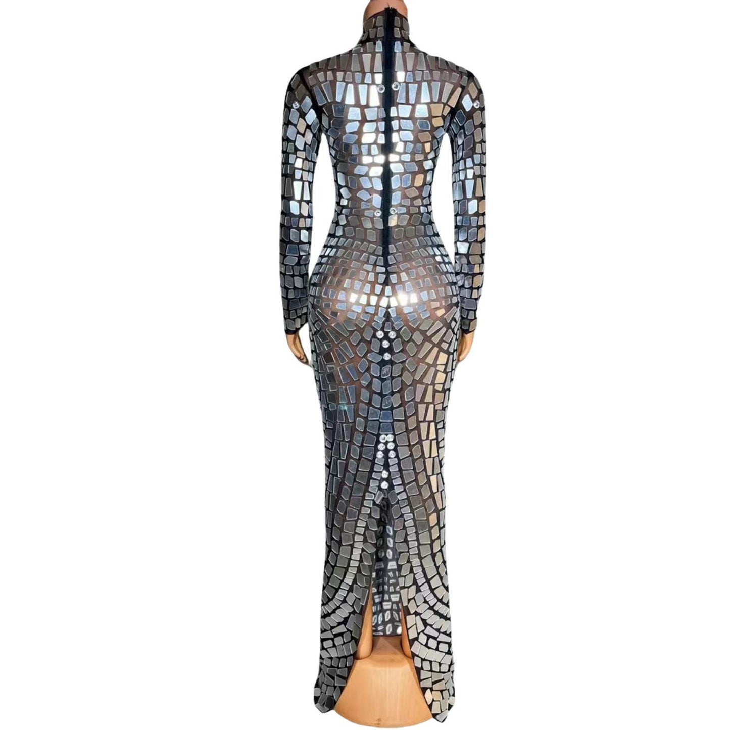 CELESINYI Baiyinjia Crystal Mirror Bodysuit