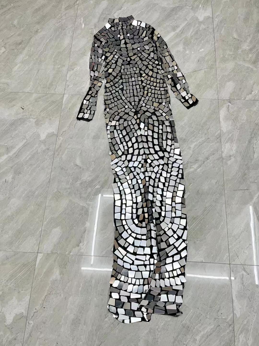 CELESINYI Baiyinjia Crystal Mirror Bodysuit