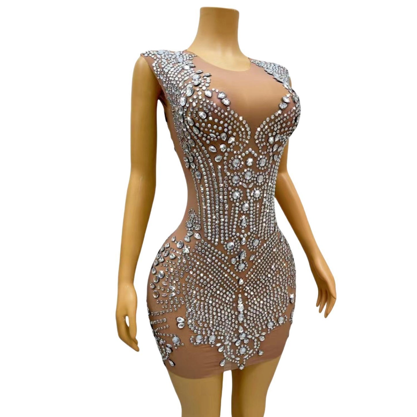 CELESINYI Dingzhu Crystal Pearl Bodysuit