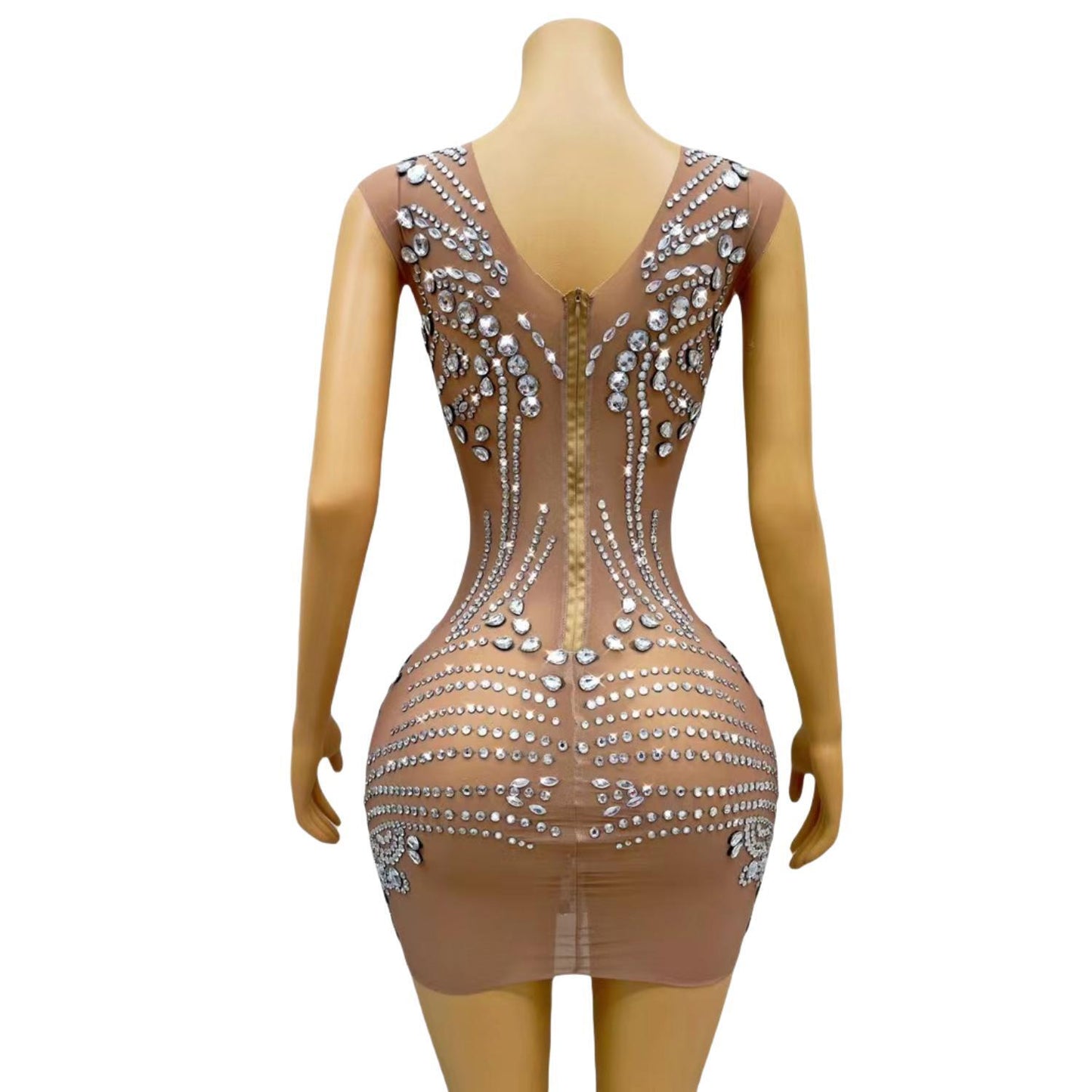 CELESINYI Dingzhu Crystal Pearl Bodysuit