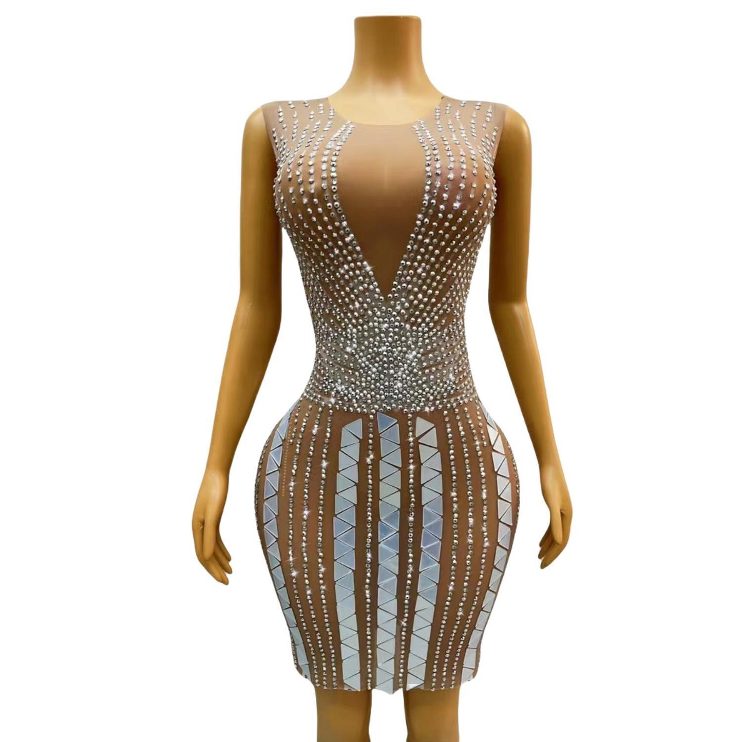 CELESINYI Taiji Crystal Yin Yang Bodysuit