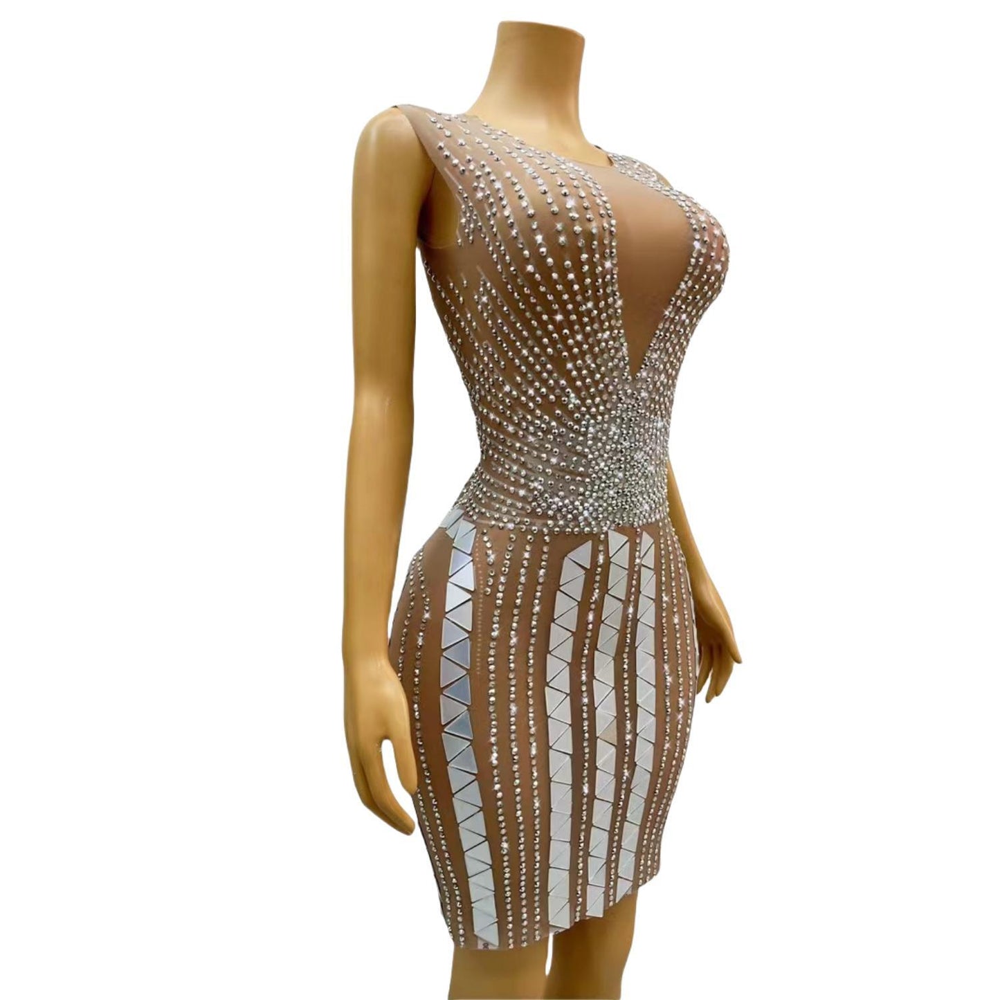CELESINYI Taiji Crystal Yin Yang Bodysuit
