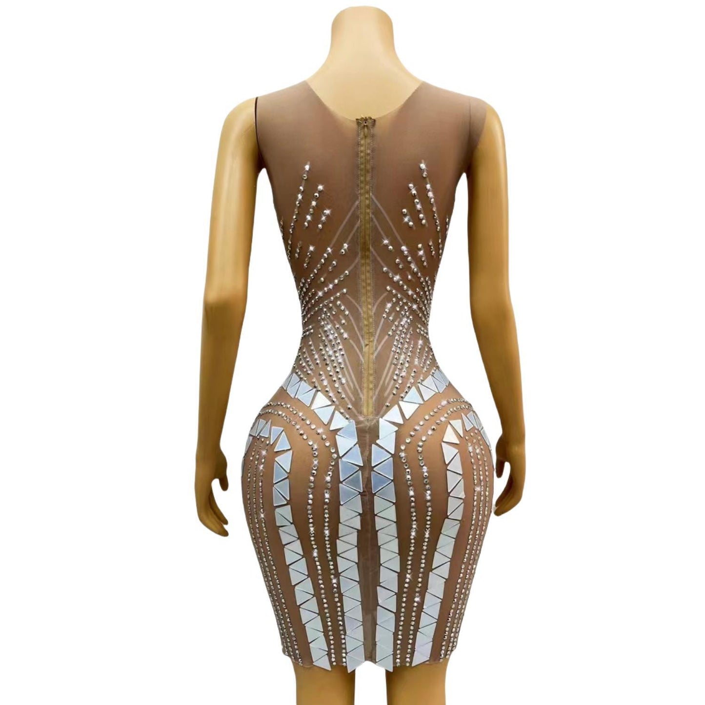 CELESINYI Taiji Crystal Yin Yang Bodysuit