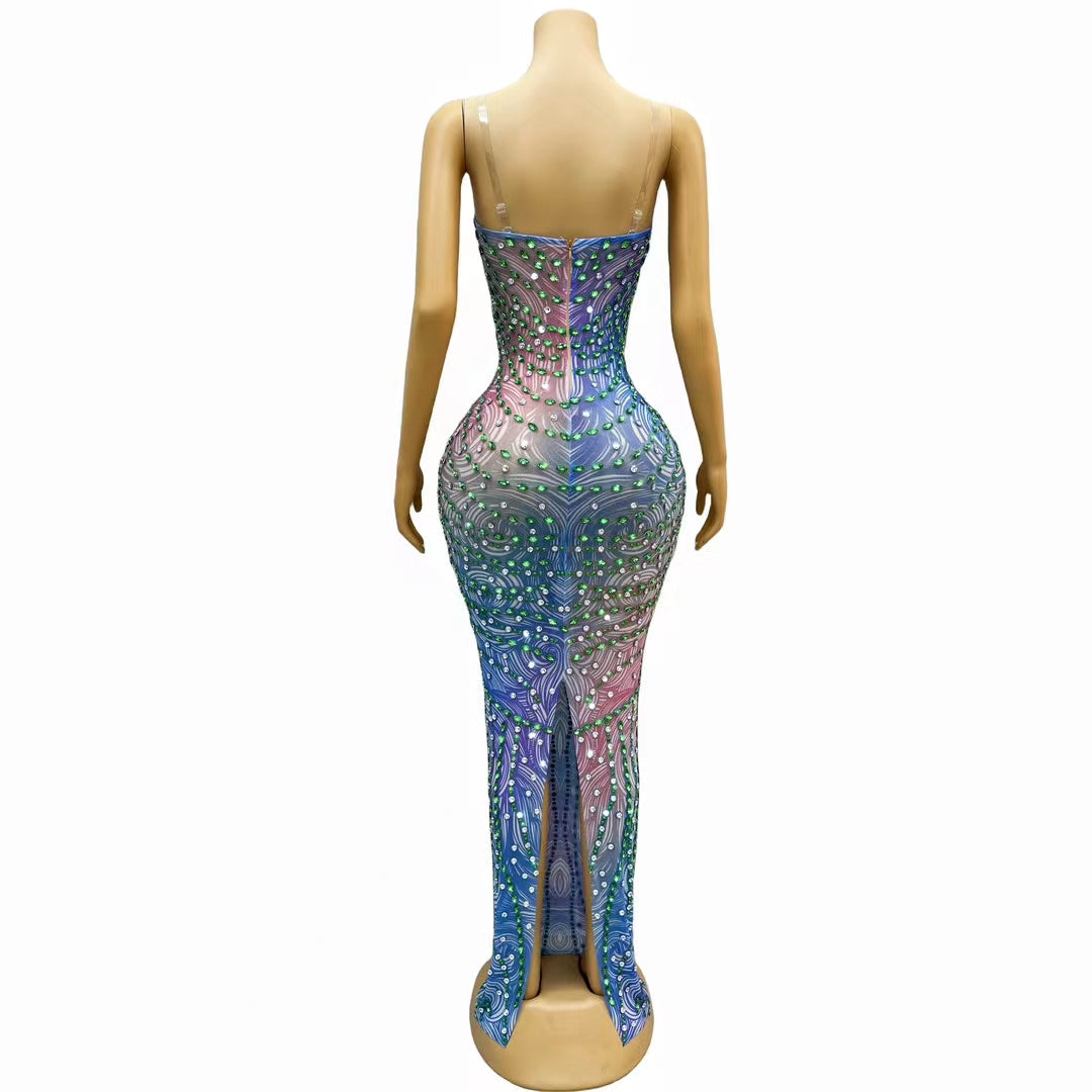CELESINYI Bingxue Crystal Gradient Gown