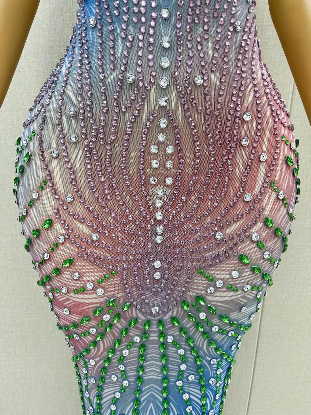 CELESINYI Bingxue Crystal Gradient Gown