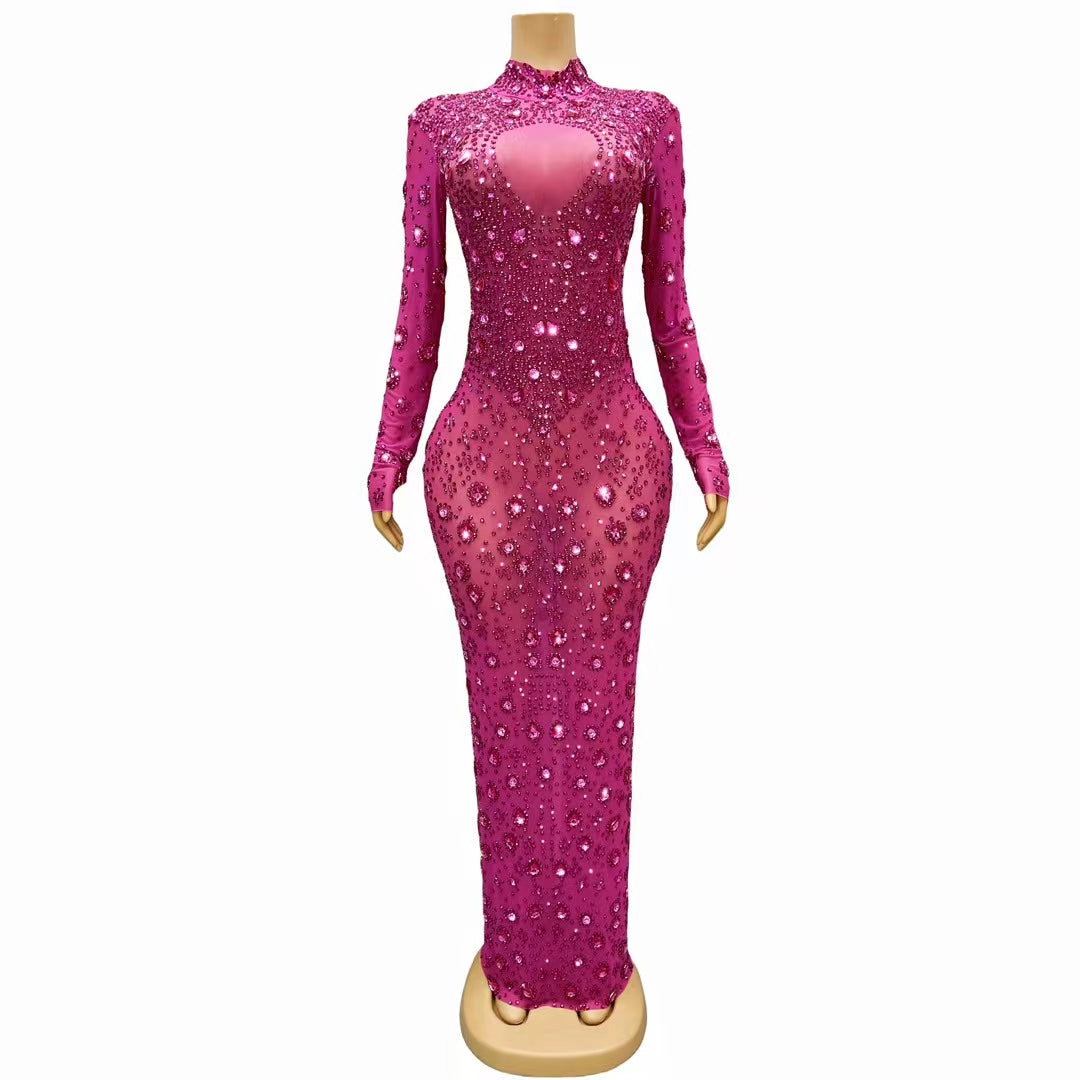 CELESINYI Yuanquan Crystal Rose Gown