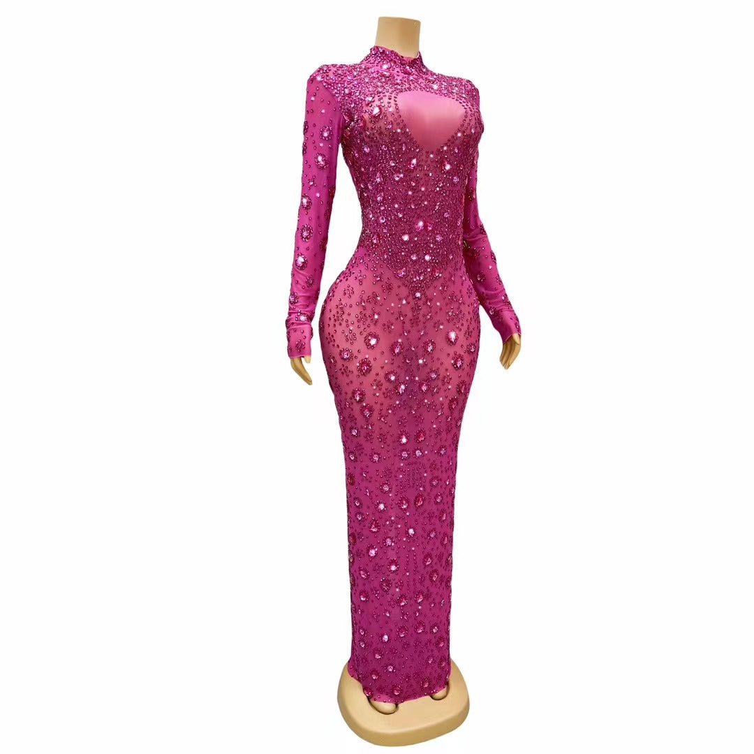 CELESINYI Yuanquan Crystal Rose Gown