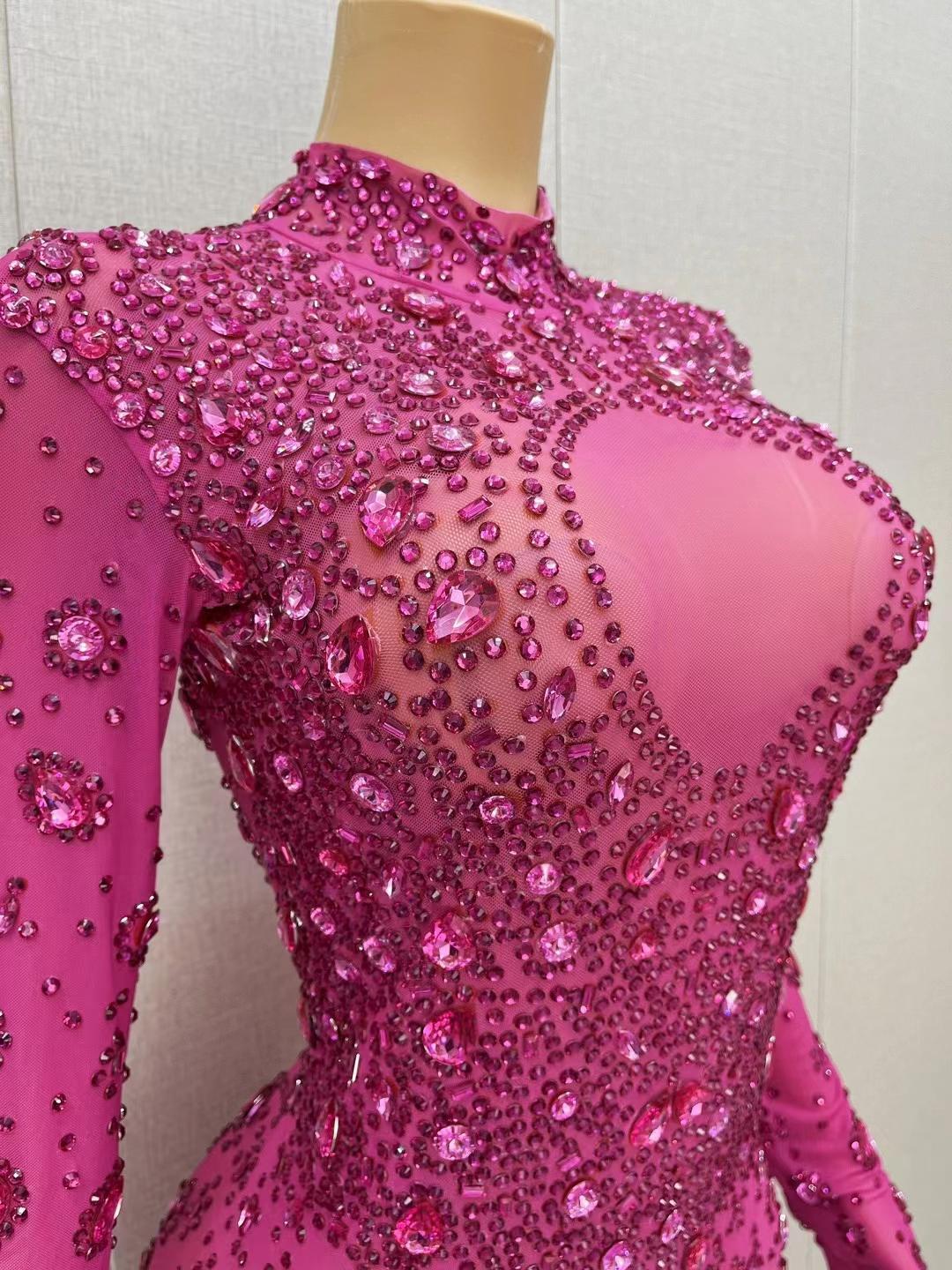 CELESINYI Yuanquan Crystal Rose Gown