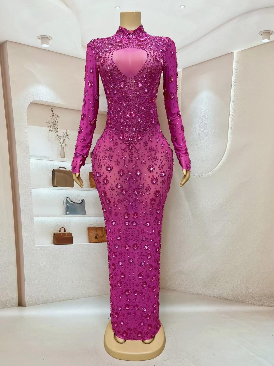 CELESINYI Yuanquan Crystal Rose Gown