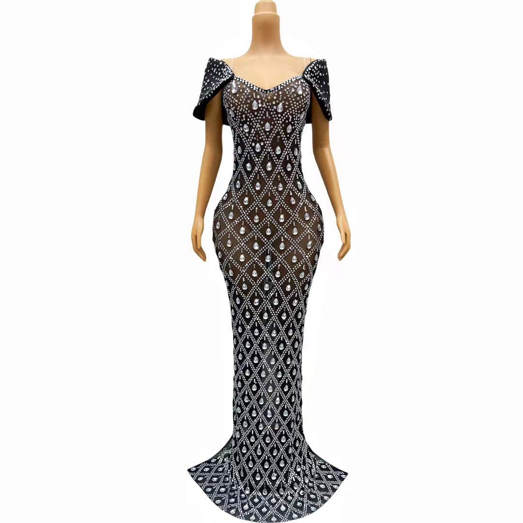 CELESINYI Chuilianjia Crystal Mermaid Gown