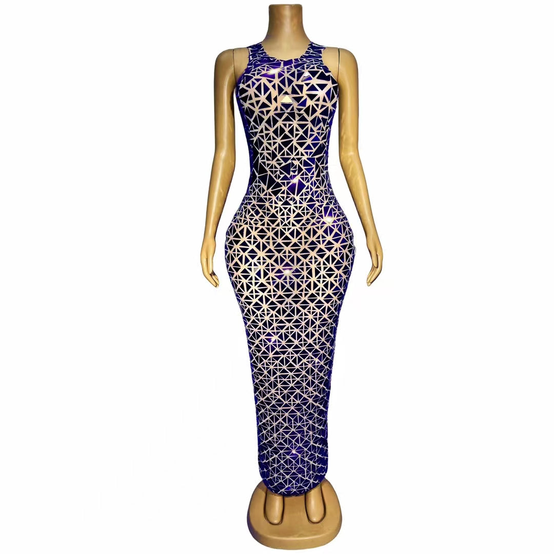 CELESINYI Huangjinjia Crystal Mirror Gown