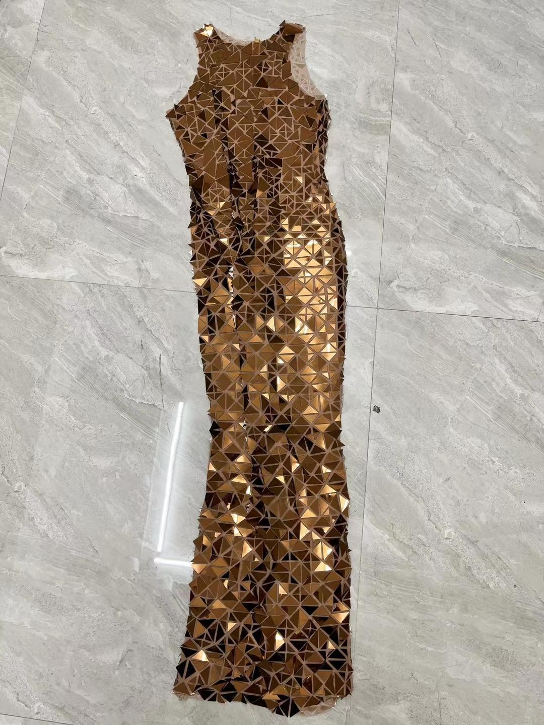 CELESINYI Huangjinjia Crystal Mirror Gown