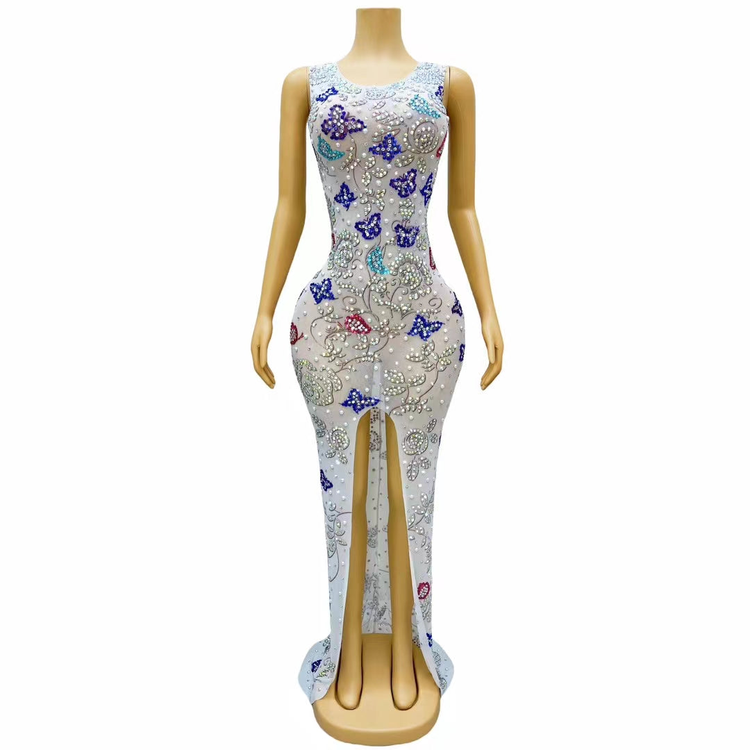 CELESINYI Dielianhua Crystal Butterfly Gown