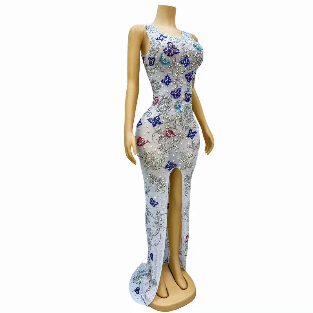 CELESINYI Dielianhua Crystal Butterfly Gown