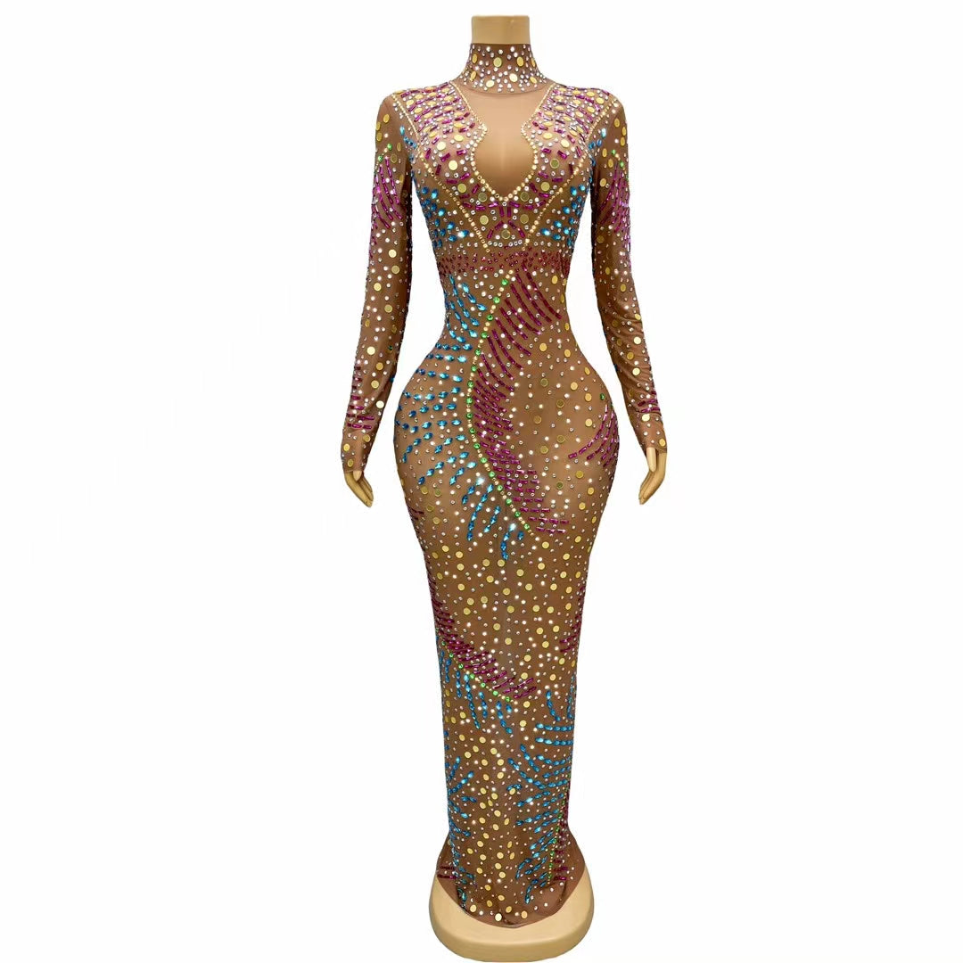 CELESINYI Juansi Crystal Flame Gown