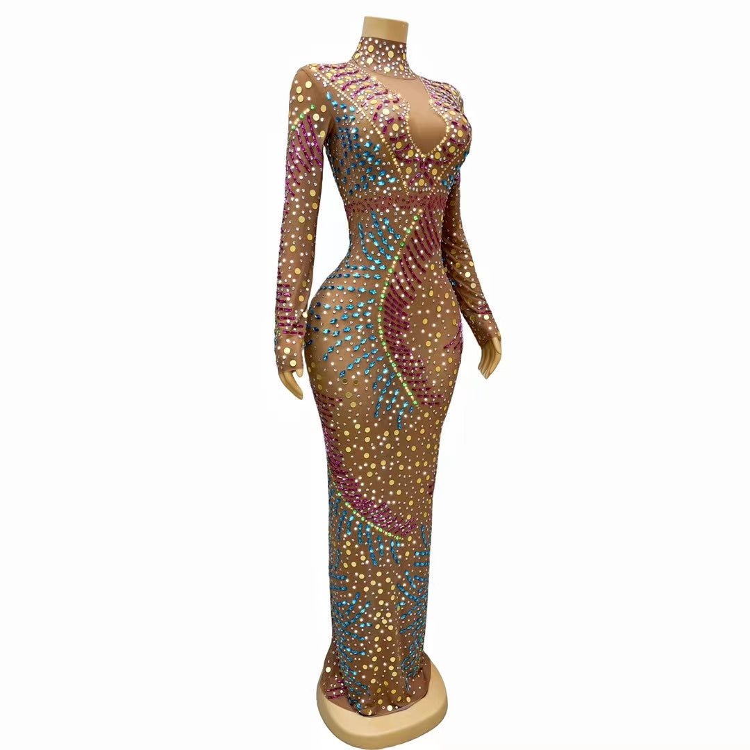 CELESINYI Juansi Crystal Flame Gown