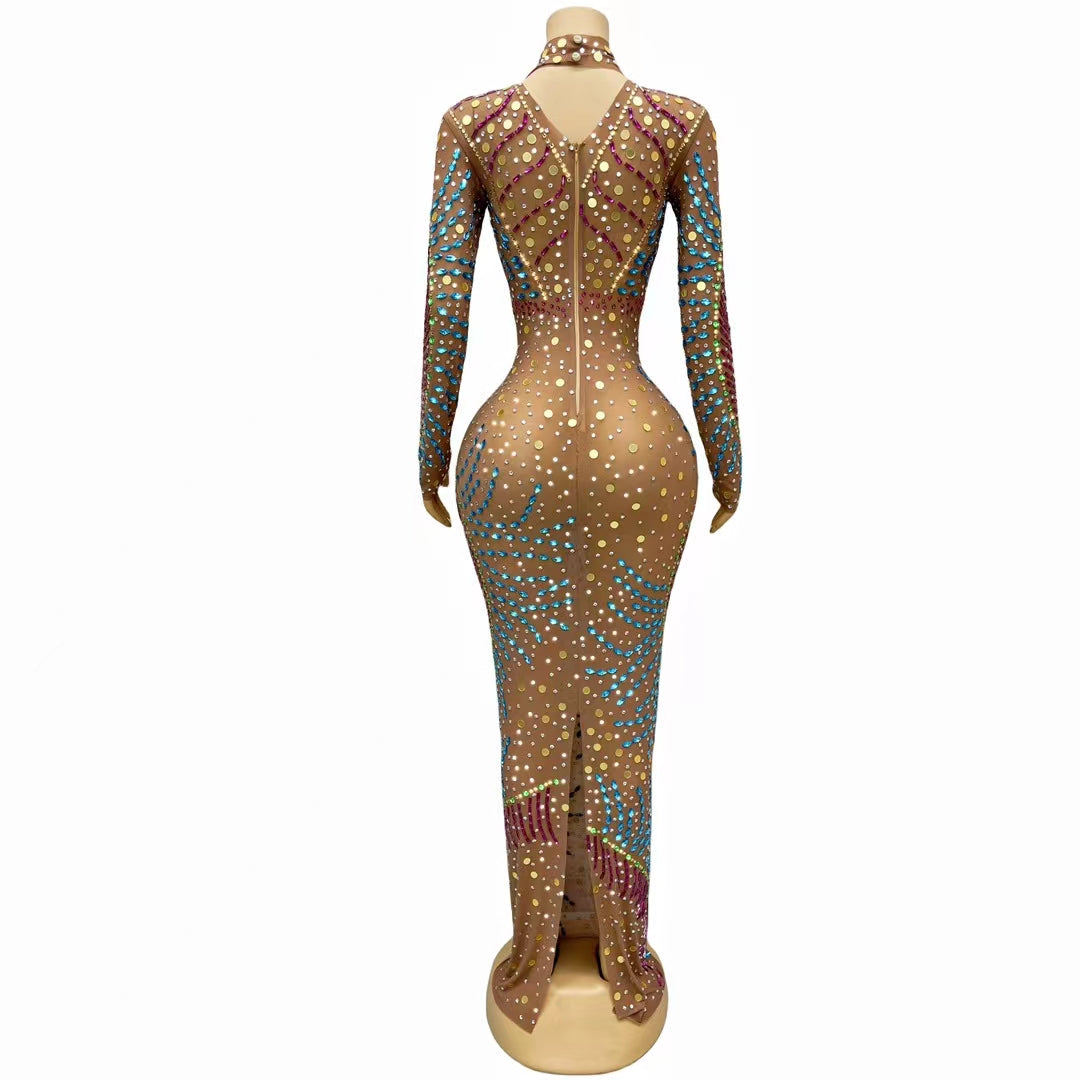 CELESINYI Juansi Crystal Flame Gown