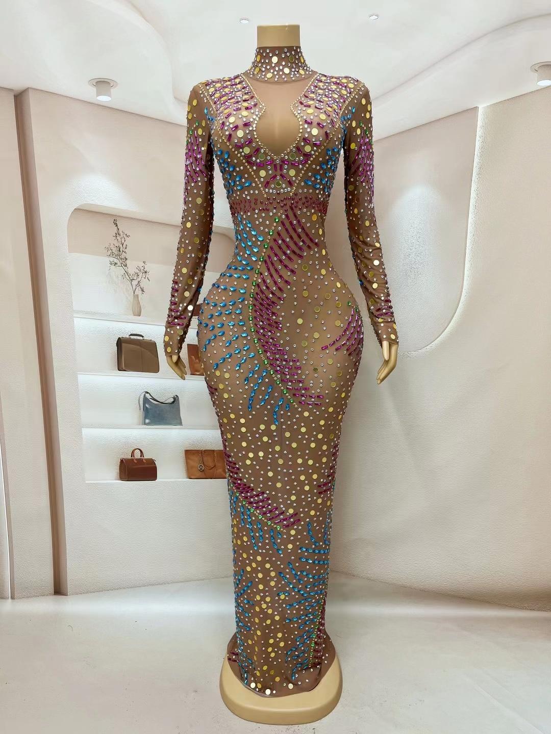 CELESINYI Juansi Crystal Flame Gown