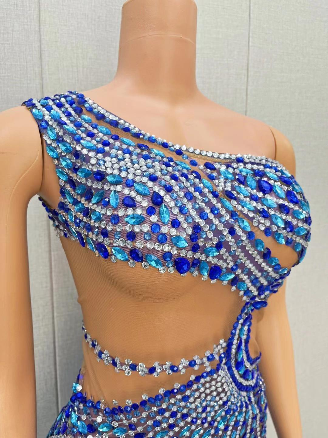 CELESINYI Xunyicao Crystal Blue Bodysuit