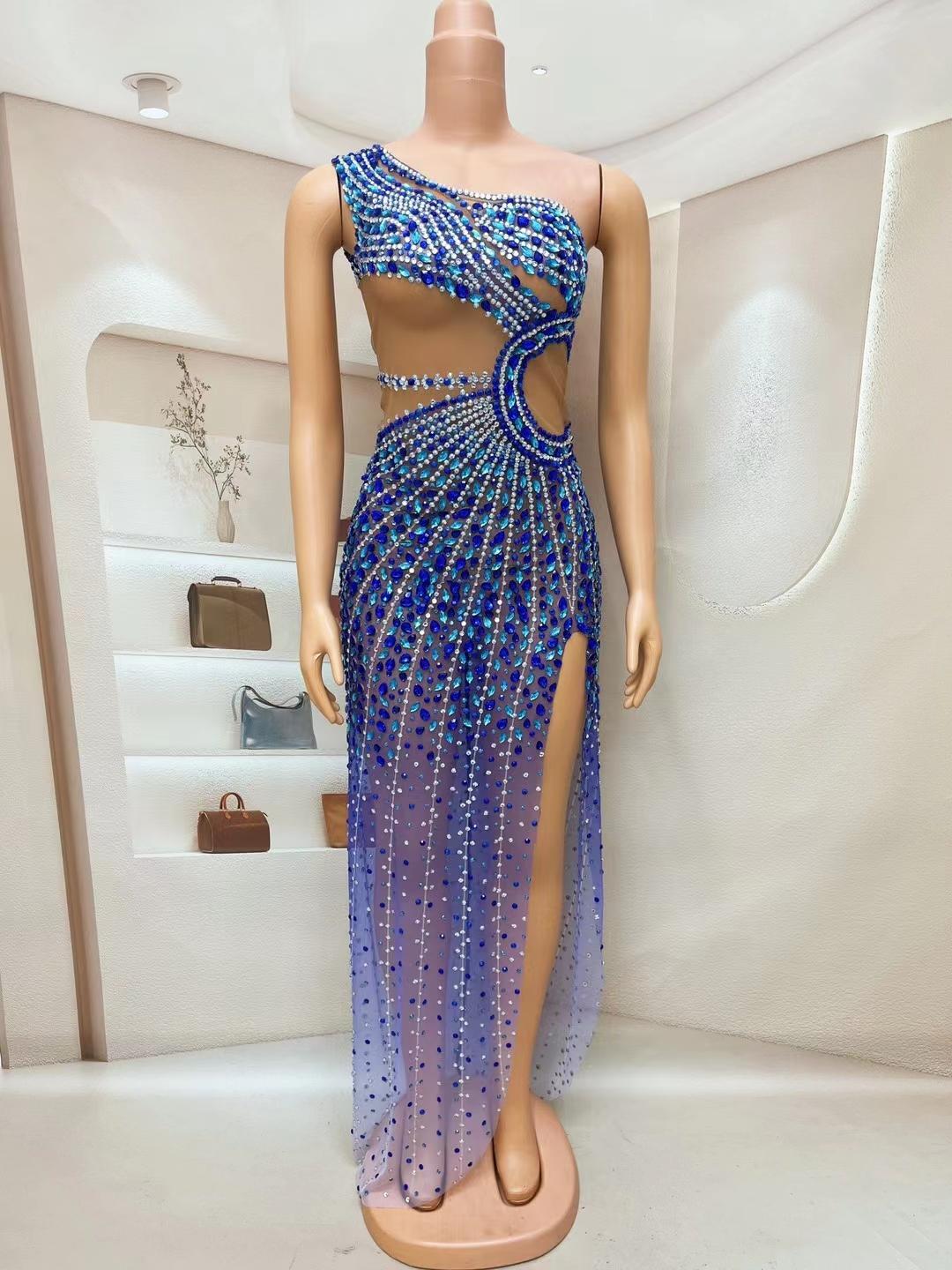 CELESINYI Xunyicao Crystal Blue Bodysuit