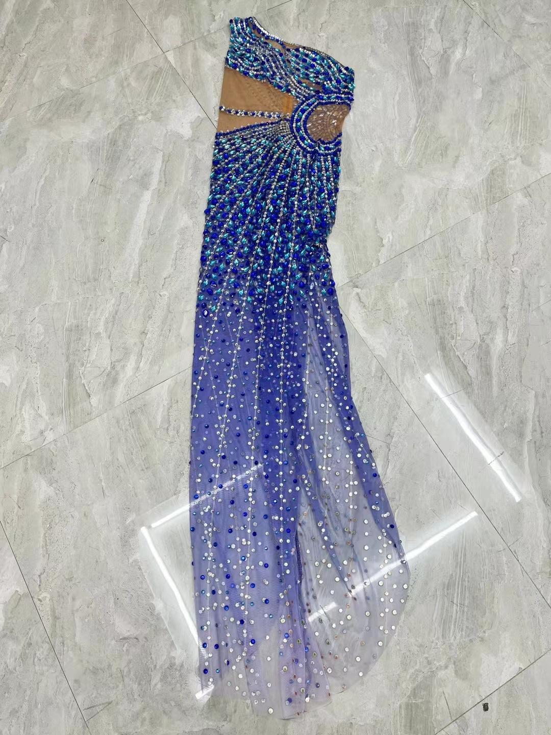 CELESINYI Xunyicao Crystal Blue Bodysuit
