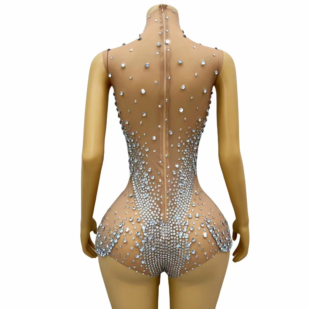 CELESINYI Menglong Crystal Illusion Bodysuit