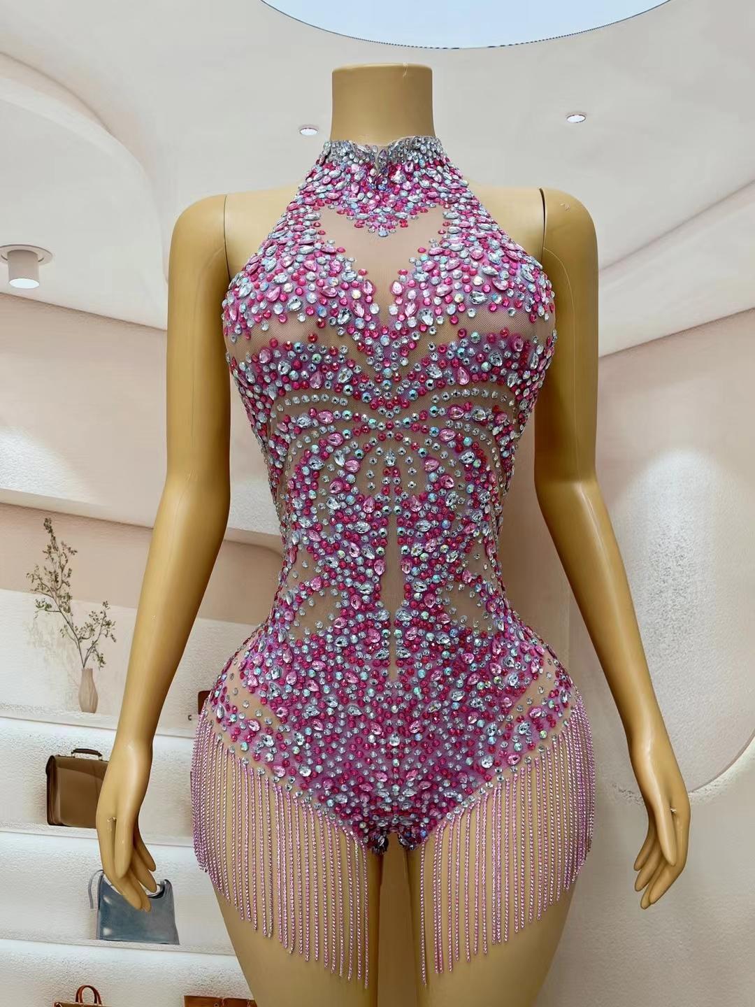 CELESINYI Yinghuatu Crystal Sakura Bodysuit