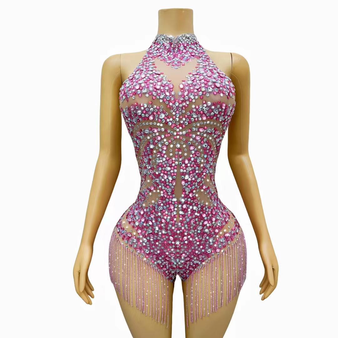 CELESINYI Yinghuatu Crystal Sakura Bodysuit