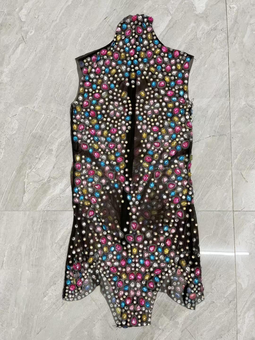 CELESINYI Tangwucai Crystal Gem Bodysuit