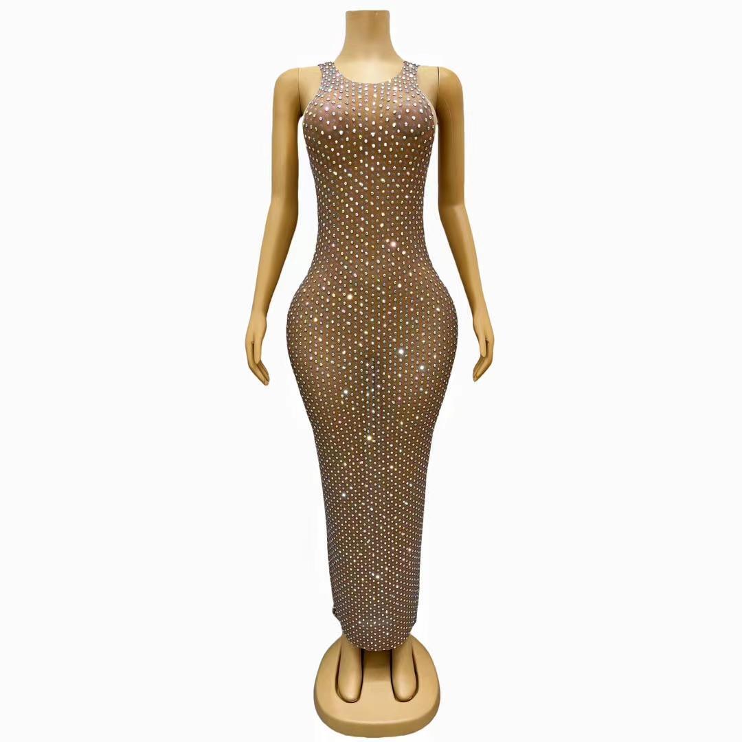 CELESINYI Taiyangxi Crystal Nude Gown