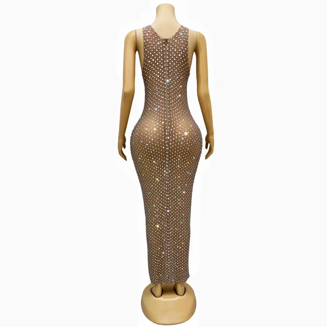 CELESINYI Taiyangxi Crystal Nude Gown