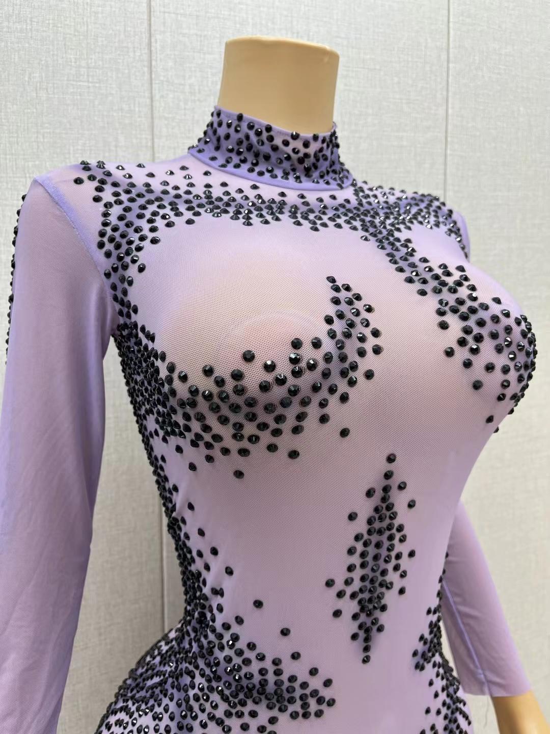CELESINYI Zhimaqun Crystal Geometric Gown