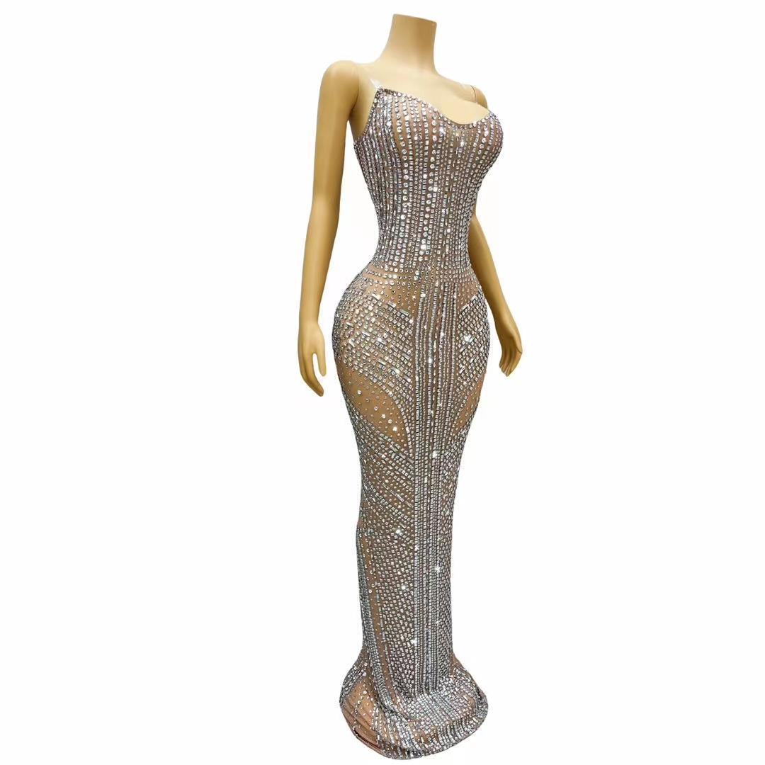 CELESINYI Jiangmeiren Crystal Full Stone Gown