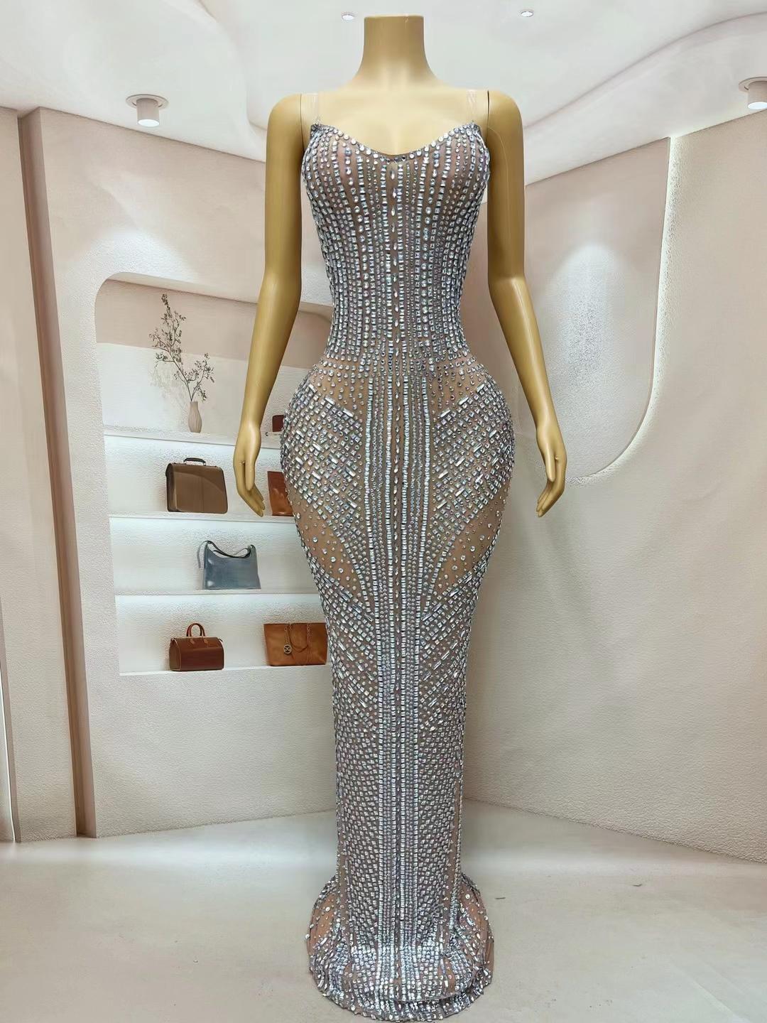 CELESINYI Jiangmeiren Crystal Full Stone Gown