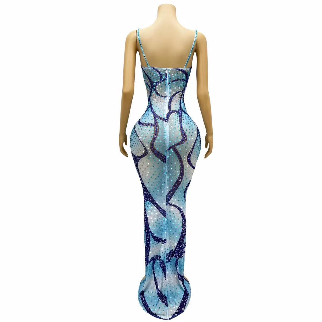 CELESINYI Bingpodie Crystal Butterfly Bodysuit