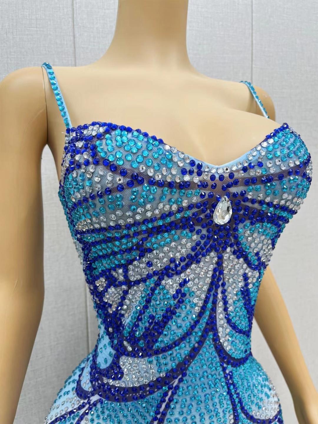 CELESINYI Bingpodie Crystal Butterfly Bodysuit