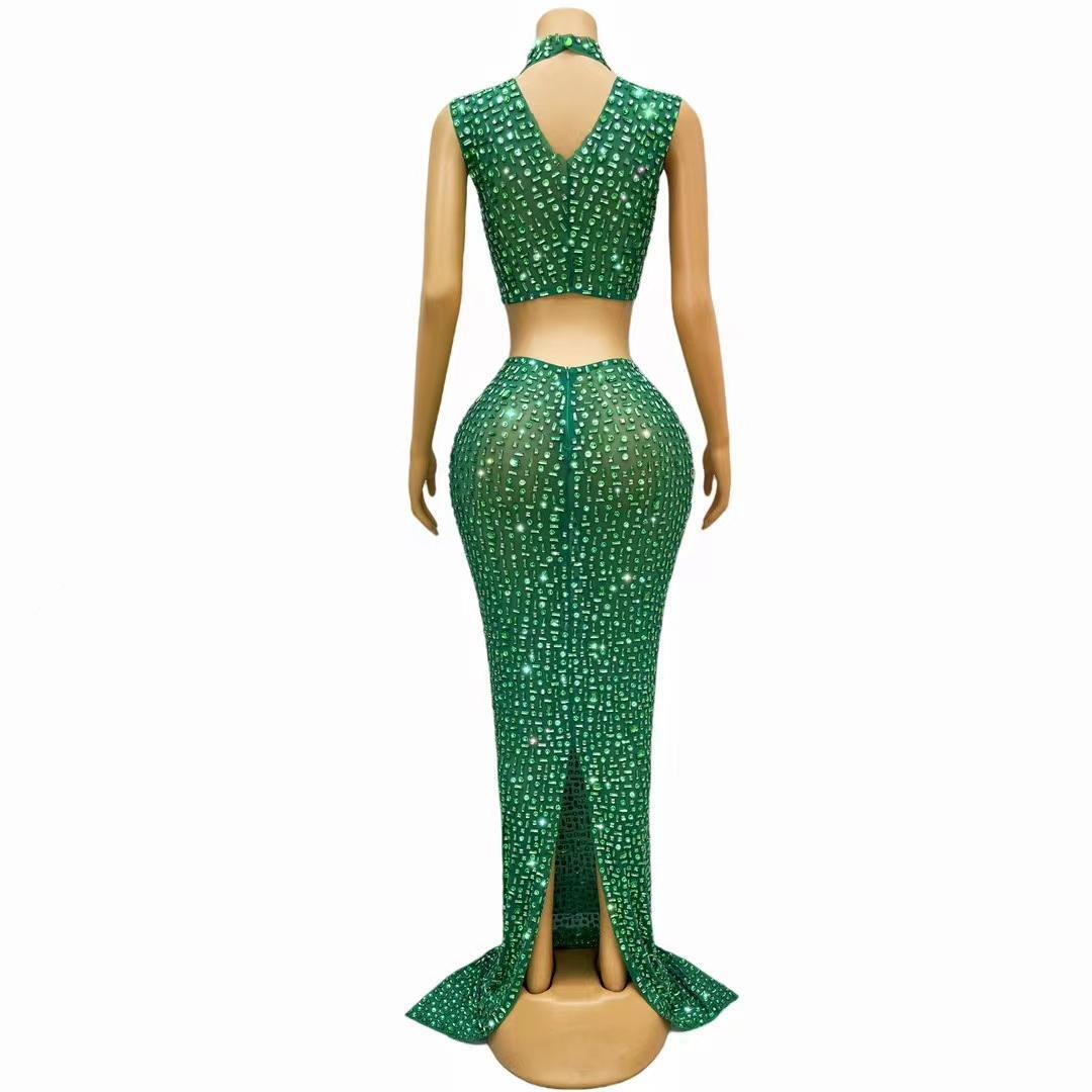 CELESINYI Lvbei Crystal Emerald Shell Set