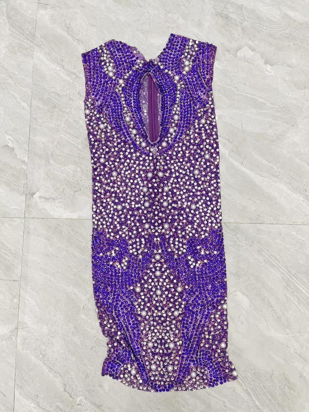 CELESINYI Yuhua Crystal Purple Bodysuit